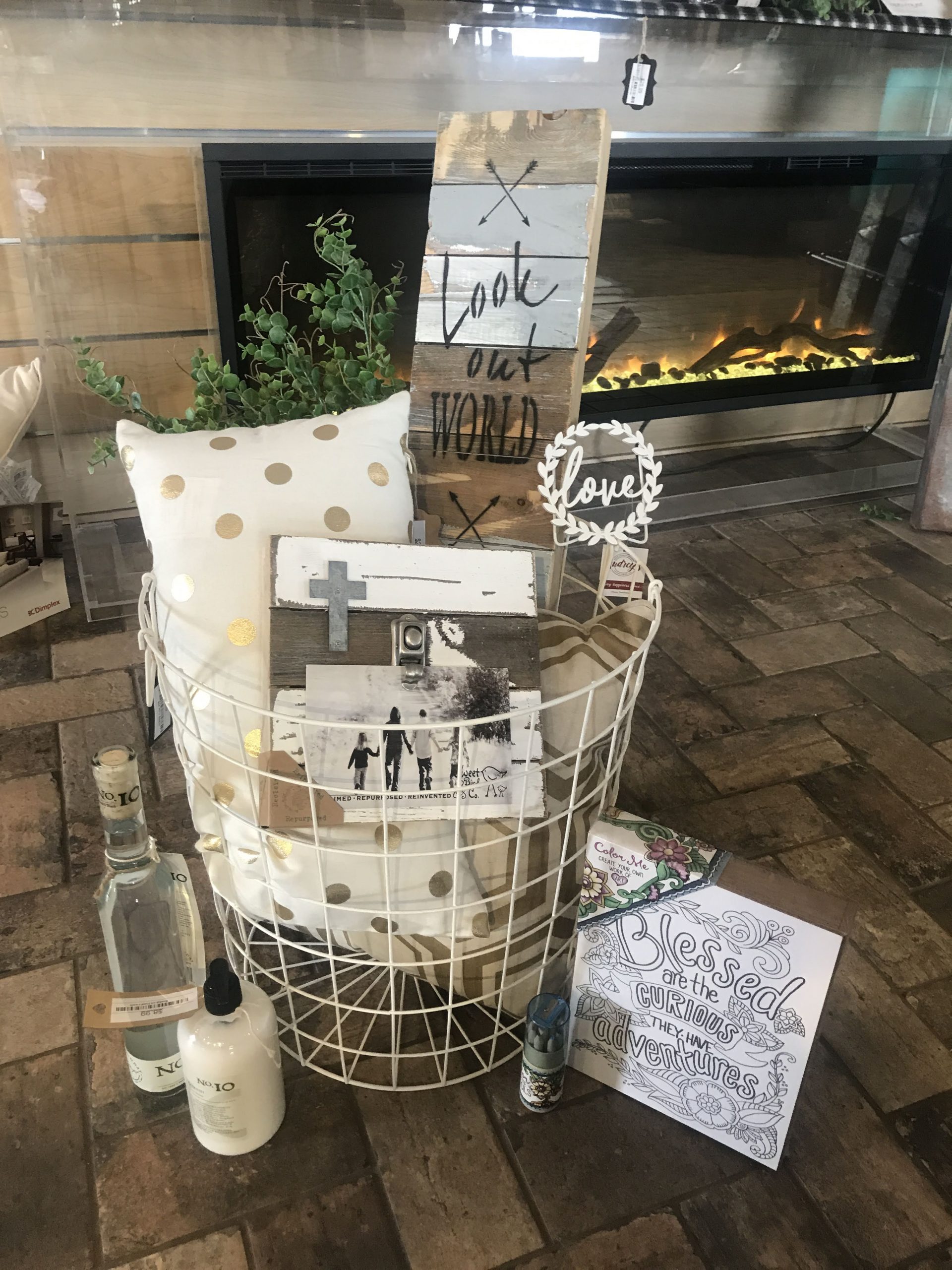 Cross Sign: $21.99
Look Sign: $18.99
Basket: 32.99
Pillow: $20.99
Greenery: $11.99
