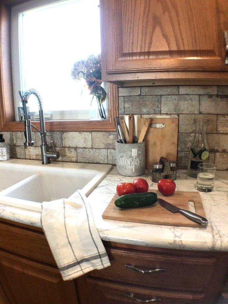 Golden Oak Kitchen Transformation - Center of Design